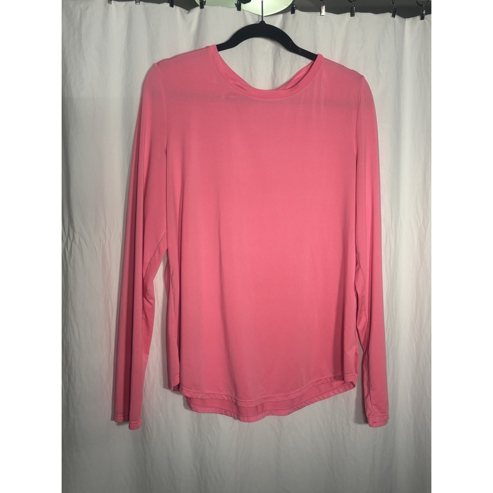 Cabana‎ by Crown & Ivy Womens Long Sleeve Athletic T-Shirt Twist Back XL O17